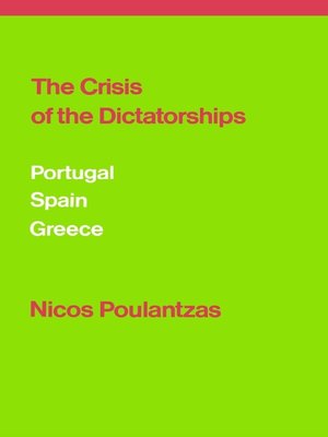 cover image of The Crisis of the Dictatorships
